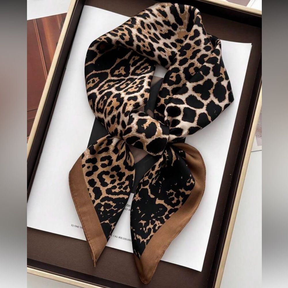 Leopard Print Scarf N1106